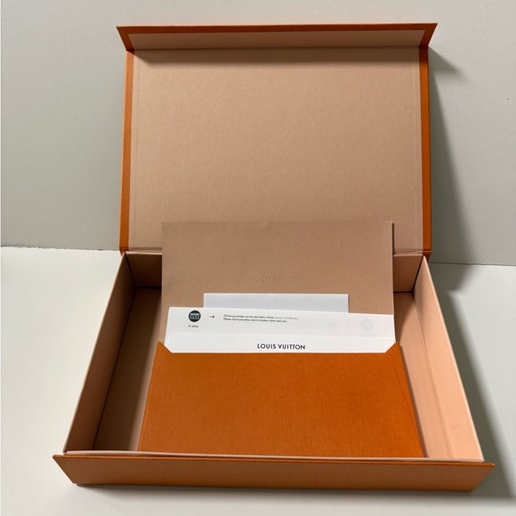 Louis Vuitton Orange Box with Red and Blue Accents - Picture 12 of 15